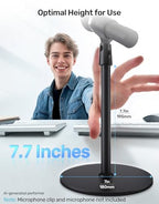 Etour Webcam Stand and Weighted Desktop Microphone Stand Bundle