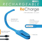 Mighty Bright 47011 Rechargeable Clip On Book Light Blue