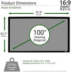 Elite Screens ER100DHD3 CineGrey 3D 100