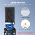 TONOR TC-777 USB Cardioid Condenser Podcast Microphone