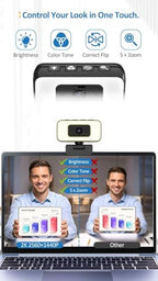 Majiphi 2K Streaming Webcam with Smart Control Buttons