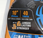 Spyder 10-in 40-Tooth Framing Saw Blade 2-Pack