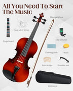 Ktaxon 4/4 Full Size Beginner Acoustic Violin Kit