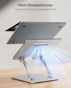 Nulaxy Ergonomic Adjustable Foldable Laptop Riser Stand