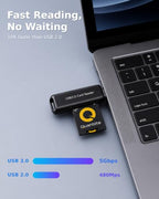 Quanbite 32GB microSDHC Memory Card with Adapter and Reader