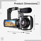 Kronabelle 4K Camcorder with 18X Zoom and IR Night Vision