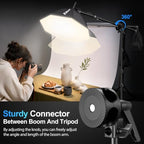 EMART 2-Pack Softbox Studio Lighting Kit with Boom Arm