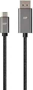 Monoprice 139240 USB-C to DisplayPort 1.4 Cable