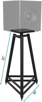 Monoprice 144927 Monolith 32-Inch Easel Speaker Stands