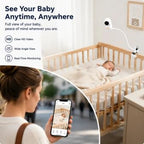 SZSHCSMY Tool-Free Clamp Baby Monitor Mount for HelloBaby