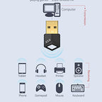 QLECMSGSW 5.0 Wireless Audio Transmitter and Receiver Dongle