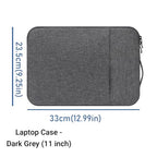 GANGANPRO Vertical 11-Inch Laptop Sleeve with Front Pocket