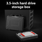 PIEXANGH 3.5-Inch Hard Drive Case, Shockproof Water-Resistant ABS