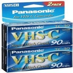 Panasonic TC-30AH2W Super High-Grade VHS-C 2-Pack