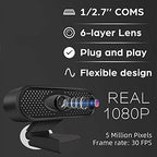 DDYYDS 1080p Plug-and-Play Webcam with Noise-Cancelling Mic