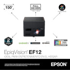 Epson EF12 EpiqVision Mini Smart Streaming Laser Projector Renewed