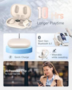 Paekole Open-Ear Bluetooth Earbuds with Translation