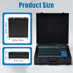 YINOSUNDAY Hard Shell Mixer Case for 16/20-Input Mixers