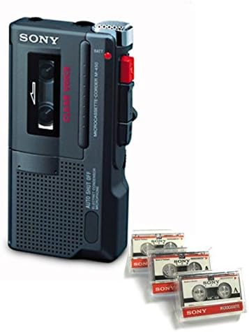 Sony M-450 MicroCassette Recorder Refurbished with Tapes