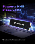 Acer Predator GM7 2TB PCIe Gen 4 NVMe Internal SSD