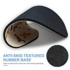 EDENSOWES Round Fabric Mousepad with Non-Slip Rubber Base