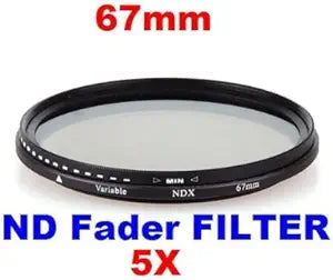 Neewer 67mm ND2-ND400 Fader Variable Neutral Density Filter — main product image