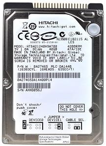 Hitachi 0A26305 40GB 2.5" IDE Hard Drive