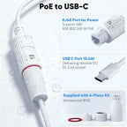 URELEGAN PoE to USB-C Power Converter, IP65 Weatherproof