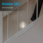 GE 31542 Brushed Nickel Rotating LED Night Light 2-Pack