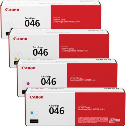 Canon CRG-046 CMYK Toner Set - Genuine Color Cartridge Bundle