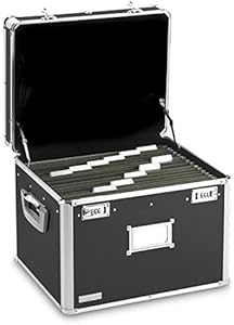 Vaultz Portable File Box Combination Locking Storage — main product image