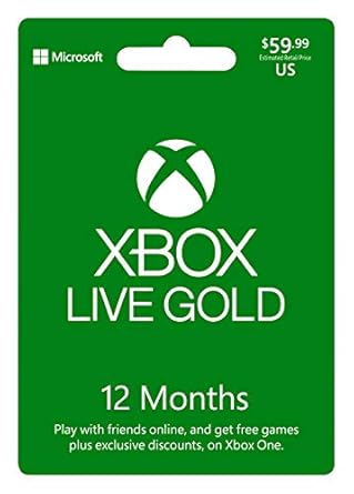 Microsoft 52M-00339 Xbox LIVE 12 Month Gold Membership — main product image