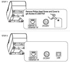 Epson C31CA85656 Thermal Receipt Printer: Ethernet USB, Dark Gray