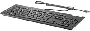 HP Z9H48AT#ABA Business Slim Wired USB Keyboard, Black — main product image