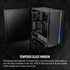 Thermaltake CA-1Y1-00M1WN-00 H700 TG Black Mid Tower ARGB Case