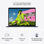 Apple MacBook Air 15-inch M5 AI Laptop (2026, Midnight)