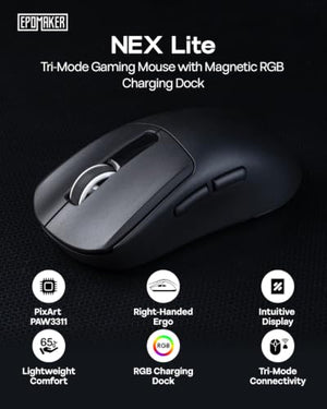 EPOMAKER NEX Lite Tri-Mode Wireless Gaming Mouse