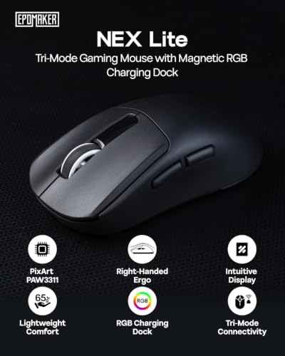 EPOMAKER NEX Lite Tri-Mode Wireless Gaming Mouse