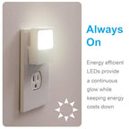 GE 11311 White Always-On LED Night Light 2 Pack