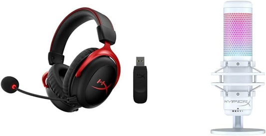 HyperX Cloud II Wireless Gaming Headset & QuadCast S Mic