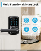 HIDALIFE Smart Keypad Door Lock with Handle and App Control