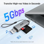Acer USB-C Dual-Slot SD and microSD Card Reader