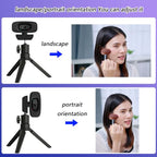 Masreoi 2K USB Webcam with Autofocus and Privacy Shutter