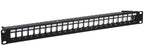 Monoprice 143544 24-Port Shielded Keystone Patch Panel