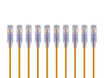 Monoprice SlimRun Cat6A Ethernet Cable 2ft 10-Pack — main product image
