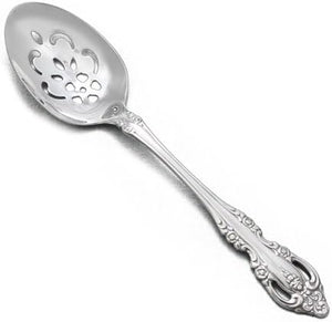 Community Brahms Stainless Pierced Tablespoon - Serving Spoon