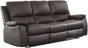 Lexicon Dawson Double Reclining Brown Sofa