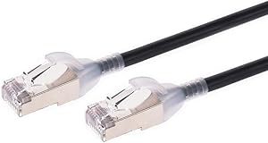 Monoprice 142968 Cat6A Ethernet Cable 3ft SlimRun Shielded