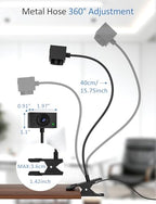 magift 2K USB Webcam with Gooseneck Stand and Privacy Cover
