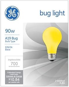 GE 61435 90W Yellow Bug Light 2-Pack — main product image